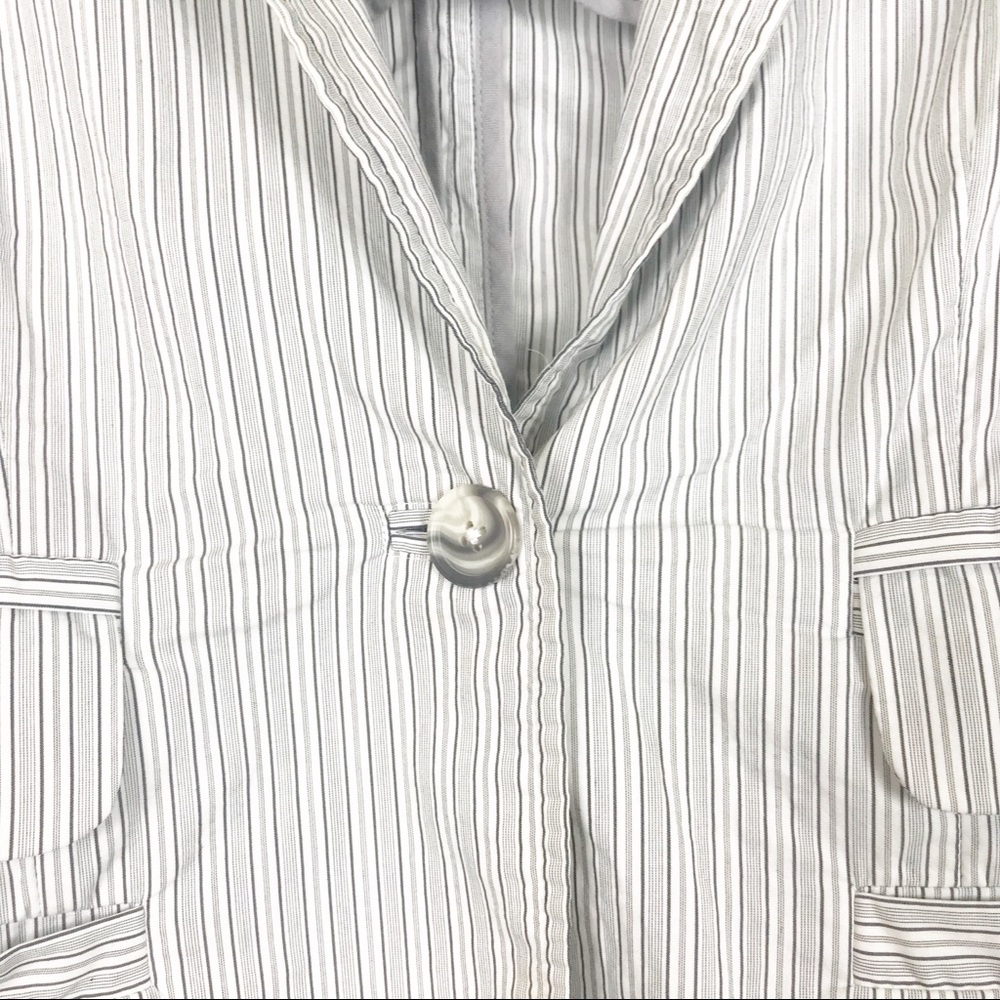 CAbi Striped Blazer with Floral Cuff Lining - Picture 3 of 7